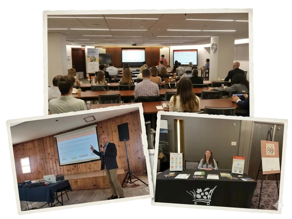 Image collage of conference speakers. 