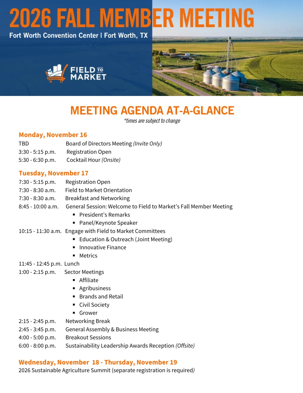 Agenda
