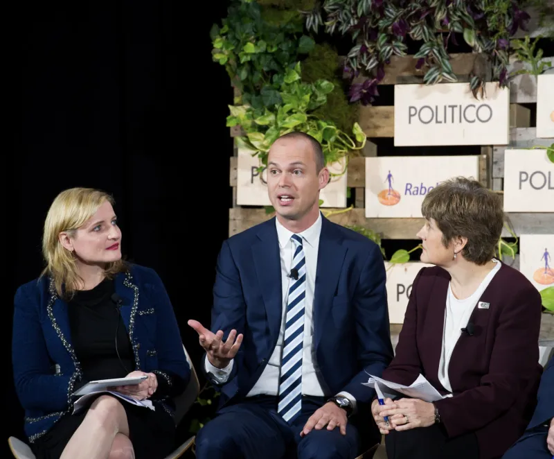 Panel discussion at an ag conference. 