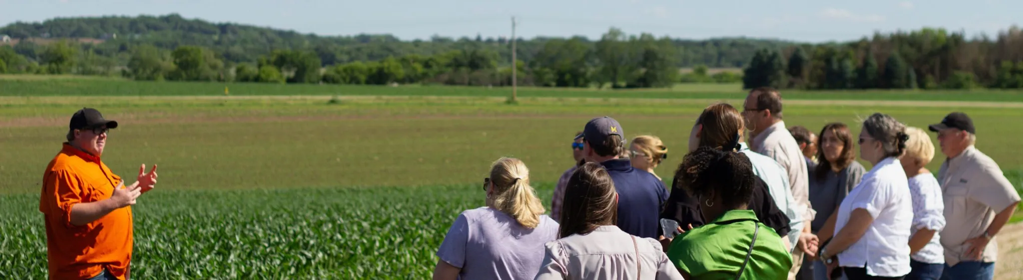 Outdoor farming training event. 