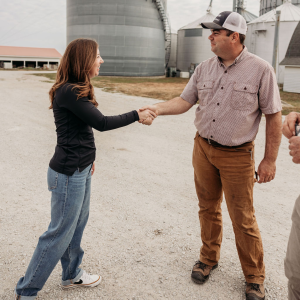 Farmers making an agreement 
